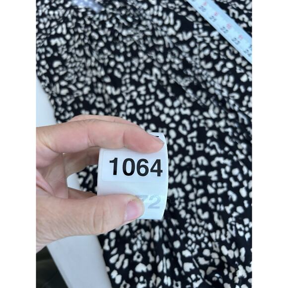 NWT Free People Marsaille Mini Wrap Dress size L Black Animal Print Cut Out - Picture 13 of 13